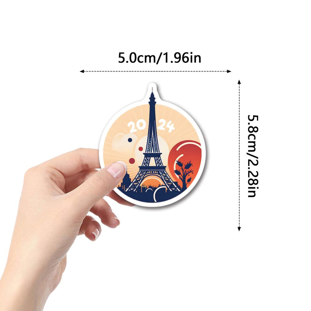 55 New Paris Games Graffiti Stickers Decorate Suitcase Scooter Stickers