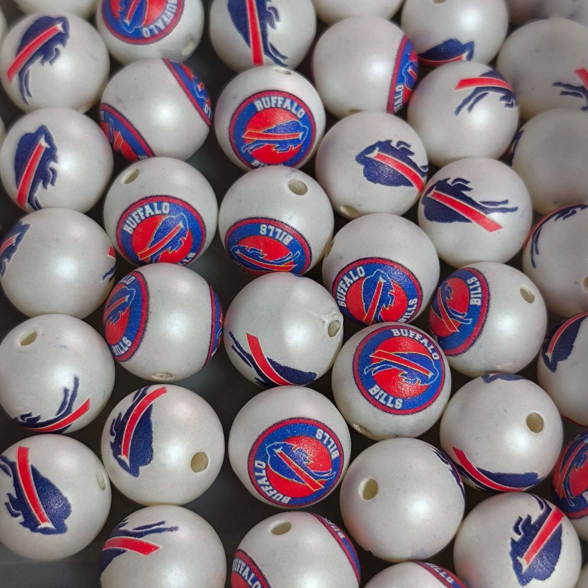 Bills Team Acrylic Beads DIY String Accessories