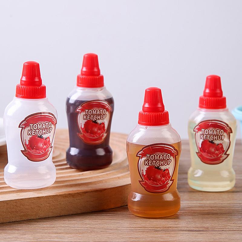 Mini 40Ml Portable Small Sauce Container Tomato Gravy Boat Salad Dressing Oil Spray Bottle Ketchup Honey Mustard