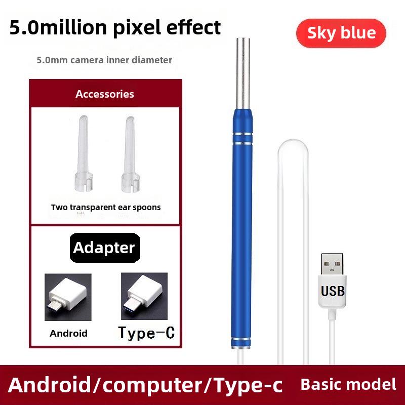 High-Definition Ear Cleaning Endoscope with Light
