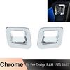 Krom för Dodge Ram 1500 2010-17 Bakre registreringsskyltslampa Ljus Cover Trim Ram