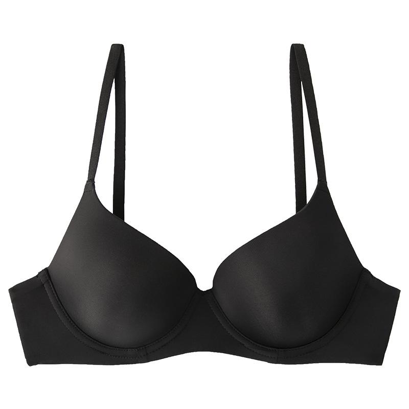 European and American large-size underwear summer smooth surface non-marking soft steel ring bra large chest small anti-sagging upper suppor