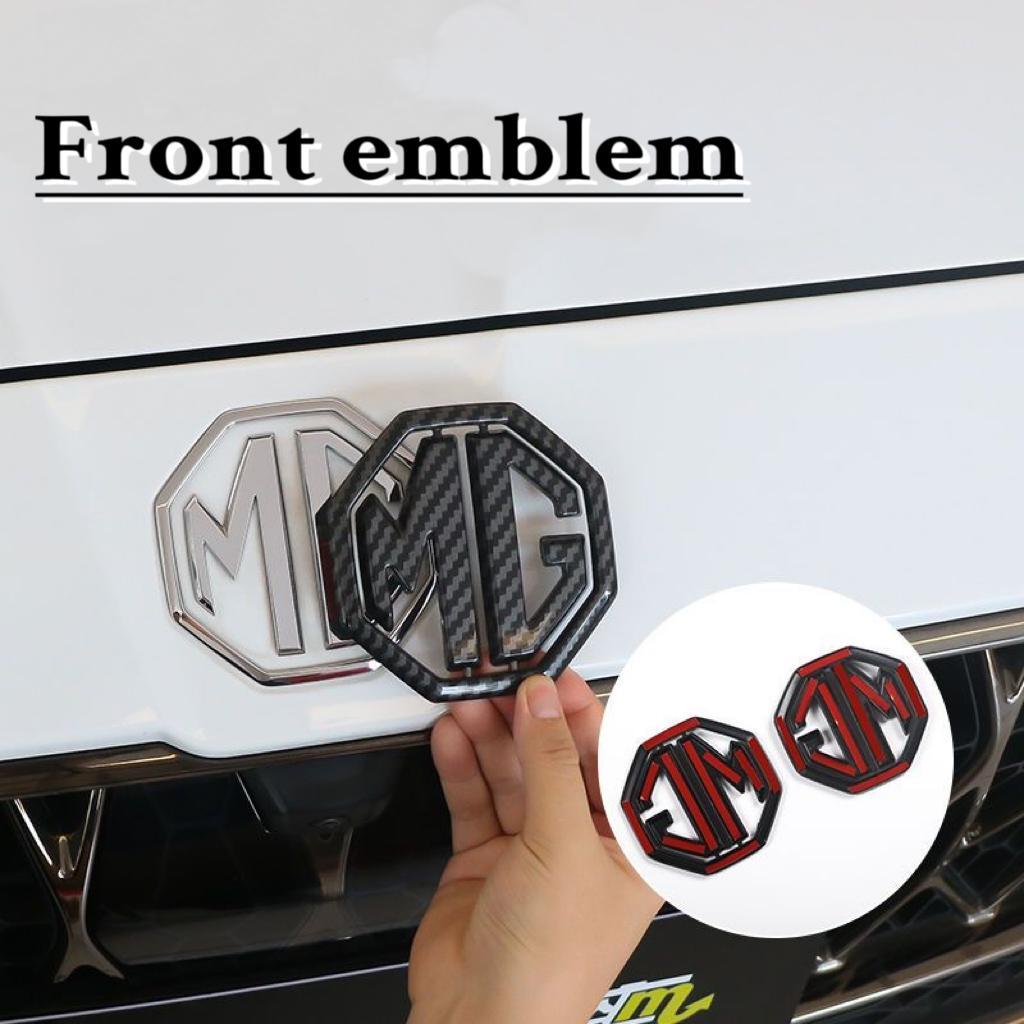 3Pcs Car Logo Front Hood Emblems Rear Boot Badge Steering wheel logo decoration For Morris Garages MG 3 5 6 7 HS ZS GS Hector TF