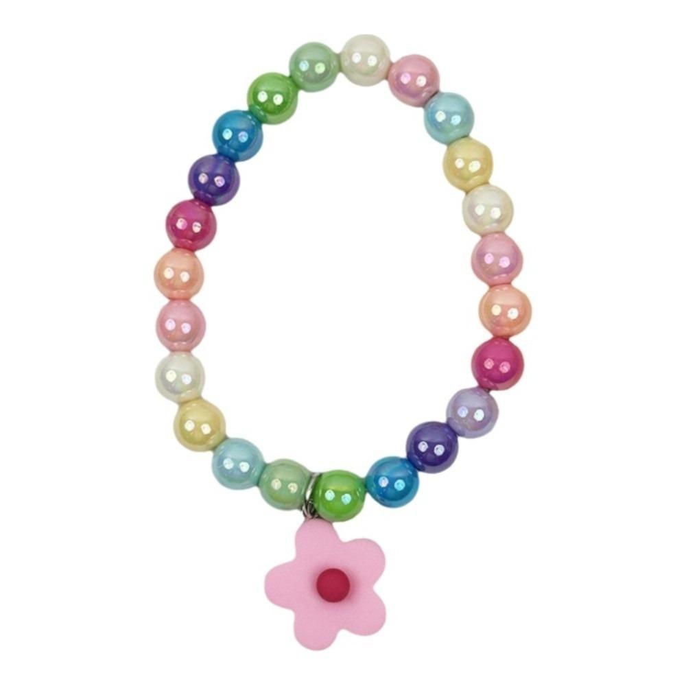 Adjustable Beaded Cat Necklace Flower Pendant Dog Cat Pet Collar Pet Costume Accessories