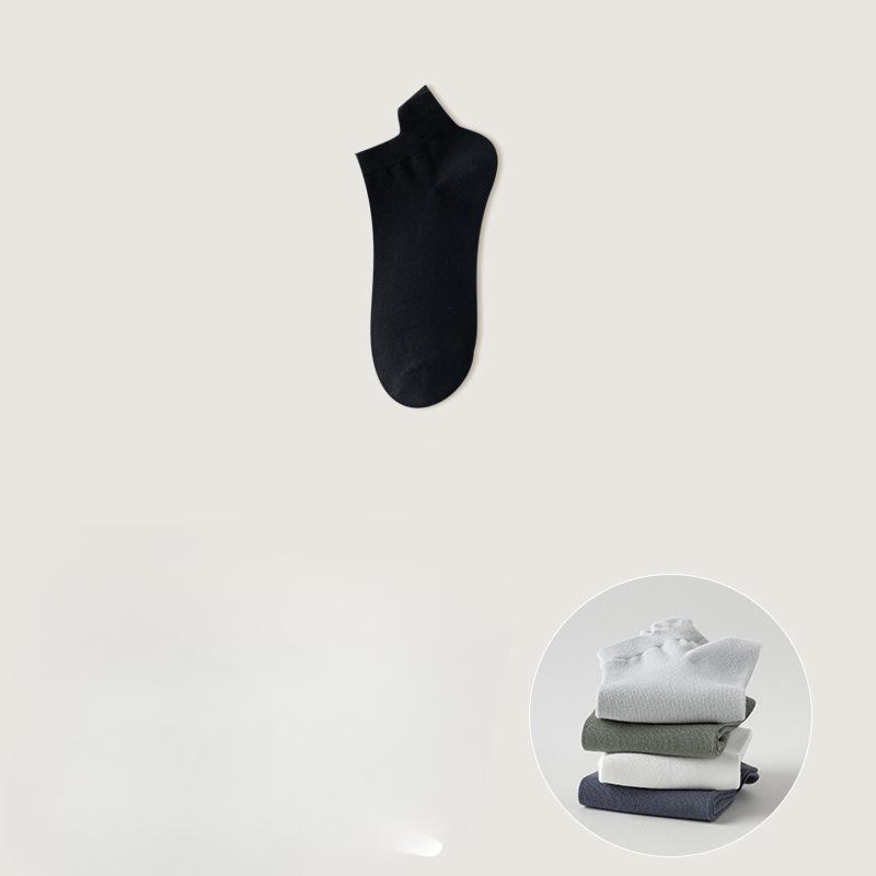 Men's Invisible Short Socks, Sweat-absorbing and Odor-proof Boneless Socks, Ear-lifting Cotton Socks, Breathable Short-sleeved Low-top Sports Socks