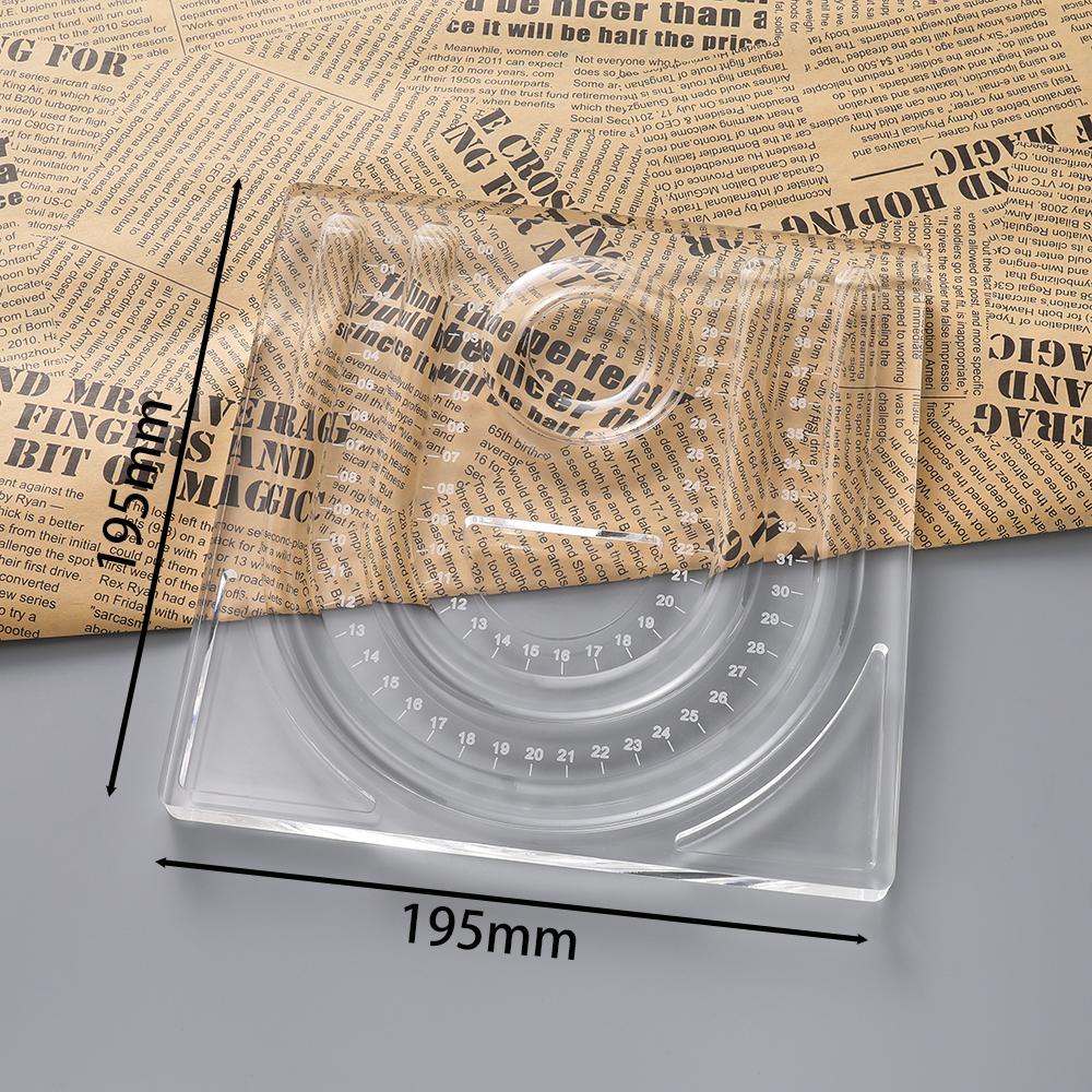 1pc Transparent Acrylic Jewelry Display Tray Suitable For Jewelry Bracelets And Antique Bracelet Holders Bead Measuring Tools