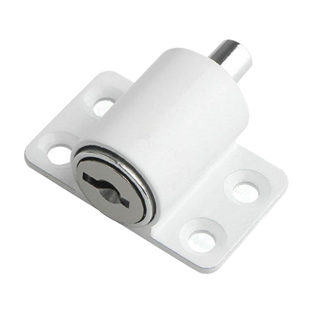 Door Security Lock Anti Theft Alloy Paint Surface with Keys Window Bolt for Home Cabinets