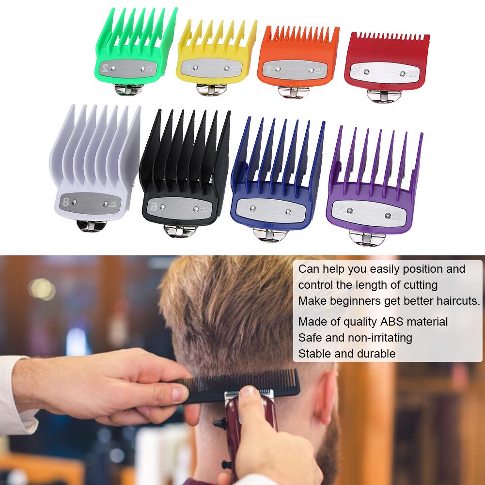 8pcs Limit Comb Haircut Positioning Comb Replacement Caliper for Hair Clipper