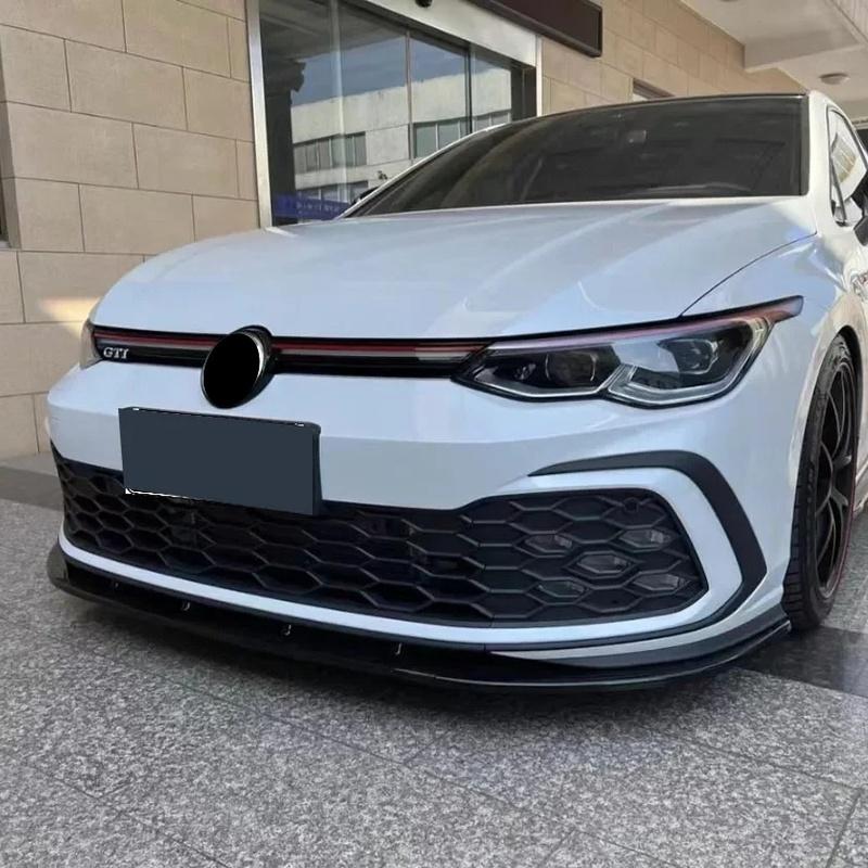Para Volkswagen Golf 8 MK8 GTD GTE R-Line GTI Clubsport 2020-2024 Labio Spoiler Divisor Protector de Parachoques Delantero Estilo Maxton