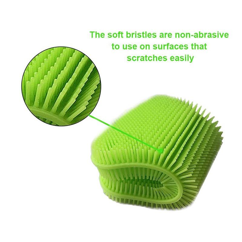 Silicone Sponge, Kitchen Dish Sponge Multipurpose Antibacterial Washing Brush Scruhbber