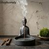 Zen-Stil Chinesischer Räucherstäbchenhalter mit Ascheauffangschale Simulierte Räucherschale Minimalistischer Meditationsmönch