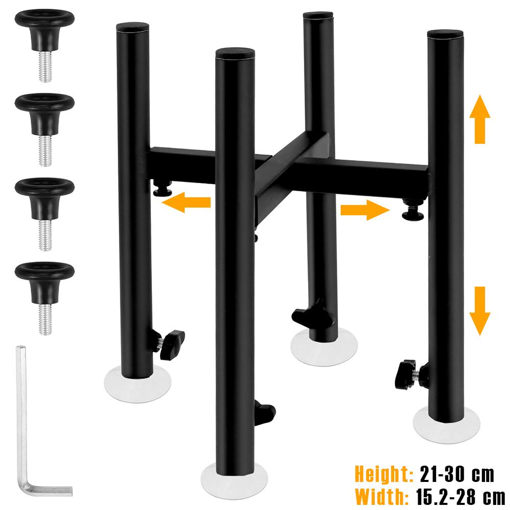 

Elevated Dog Bowl Stand 4 Height Adjustable Pet Water Feeder Stand Iron Universal Raised Dog Food Bowls Stand Cat Dog Supplies чёрный