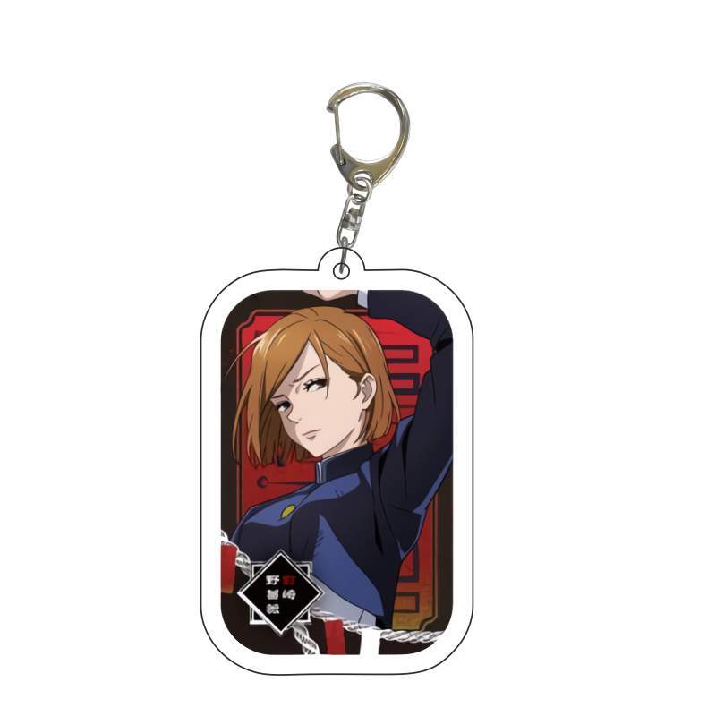 Jujutsu Kaisen Anime Keychain Itadori Yuji Gojo Satoru Cartoon Acrylic Bag Keyring Pendant Cos Accessory