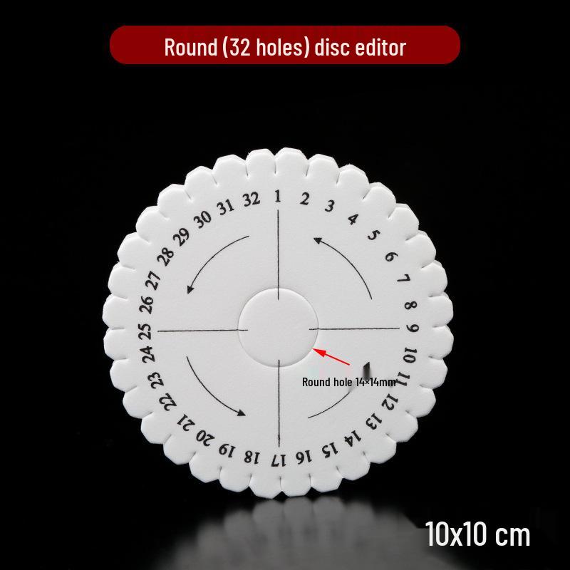 EVA Foam Craft Weaving Discs: Round, Square, White Winding Discs