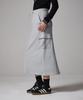 AWESOME STUDIO Cargo Sweat Long Skirt Melange Grey