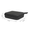 4/5/6/7/8 Compartments Adjustable Glasses Organizer, Portable Black Storage Bag Case For Travel, Sturdy Dividers Eyewear Box