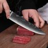 Kitchen Knives 8 Inch Damascus Steel Chef Knife Beauty Pattern Lightweight Effort Color Wood Handle Cooking Tools