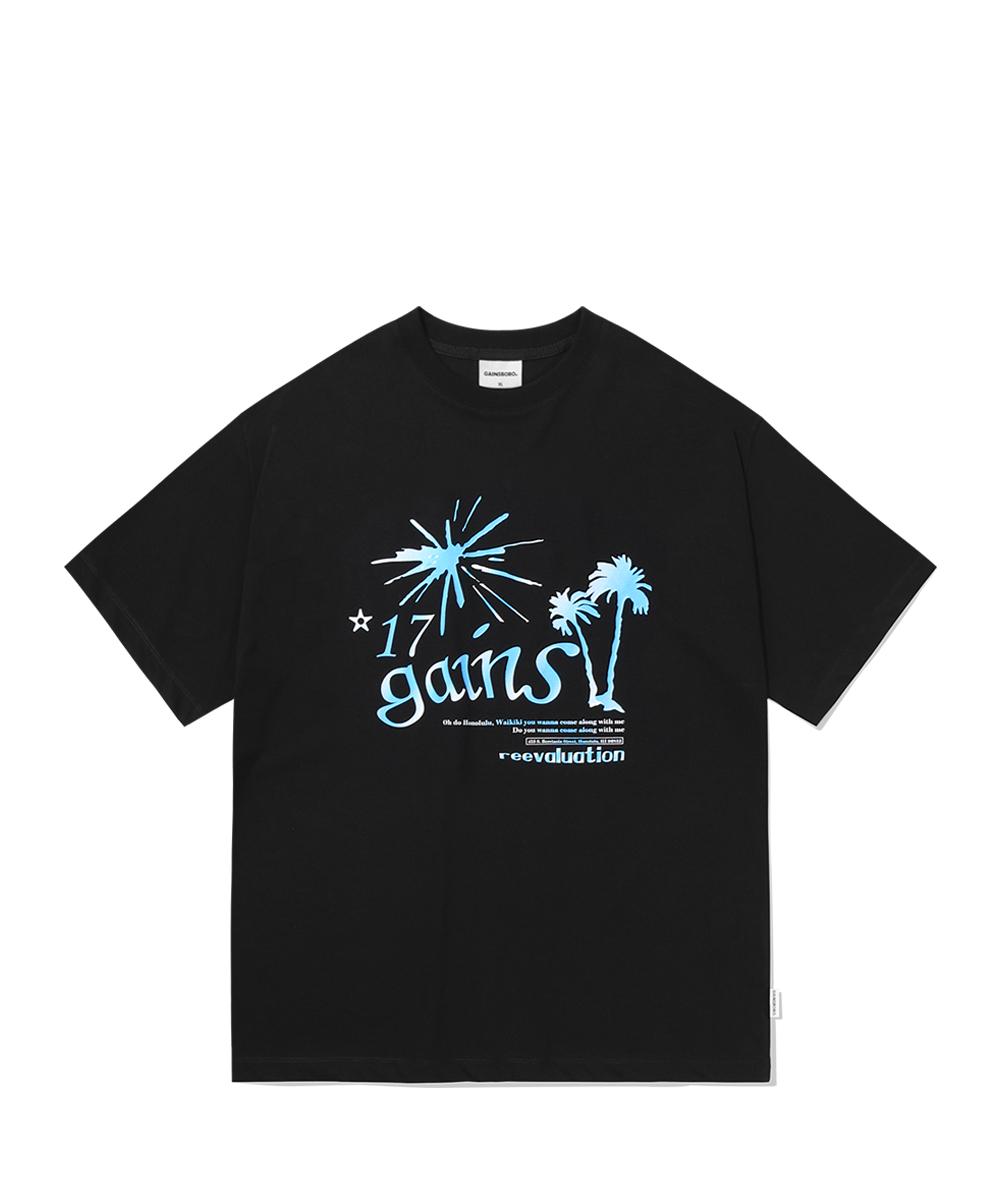Gainsboro Again Coconut Tree T-Shirt_Black See Main Text/L