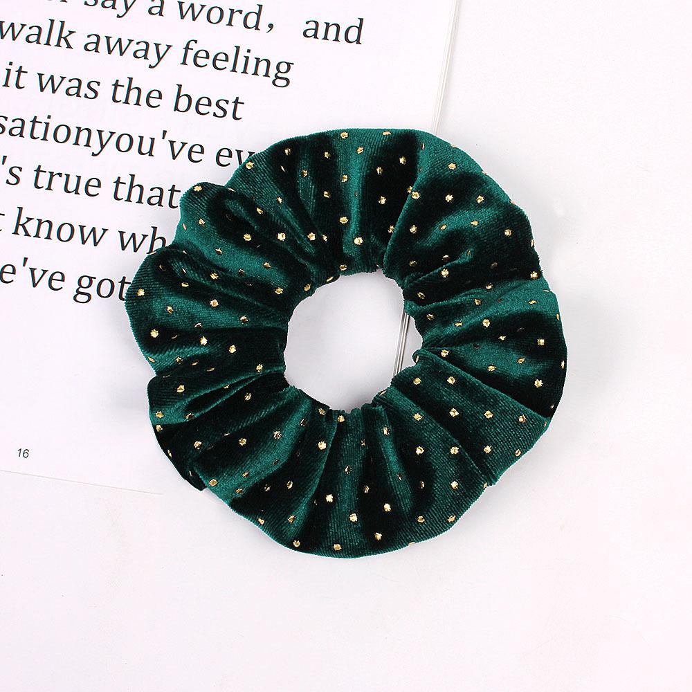Velvet Nail Pearl Scrunchie Women Elastic Hair Rubber Bands Accessories Gum For Women Girls Ties Hair Ring Rope Ponytail Holder