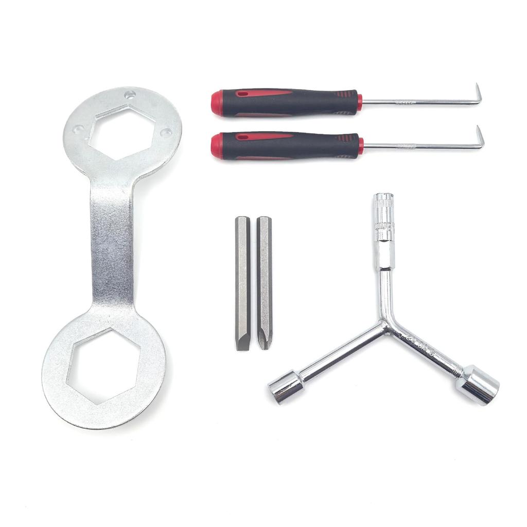 Royal Washing Machine Disassembly Tool: Pulsator & Inner Tub Repair, Three-Prong Socket Screwdriver, Clutch Wrench.