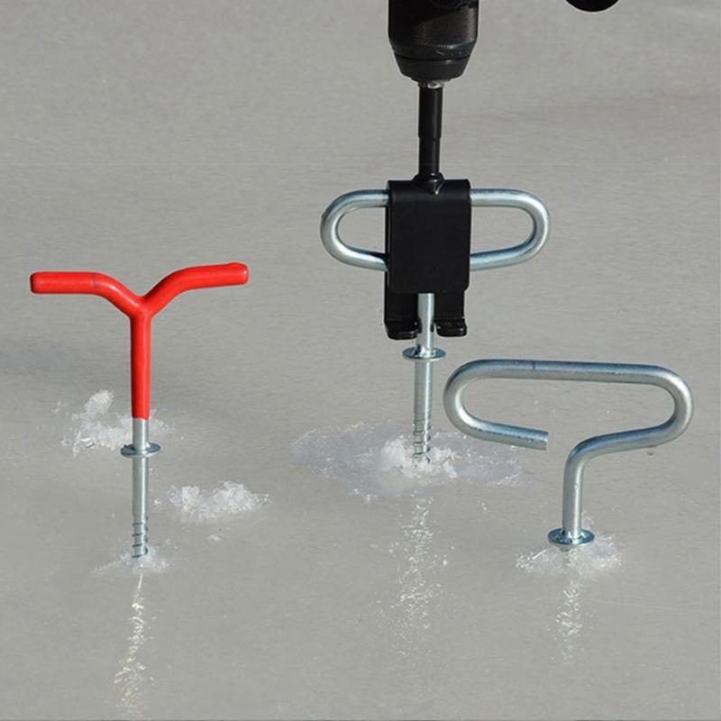 Fishing Shelter Tent Ice Anchors Drill Adapter Ice Anchors Stake Drill Adapter
