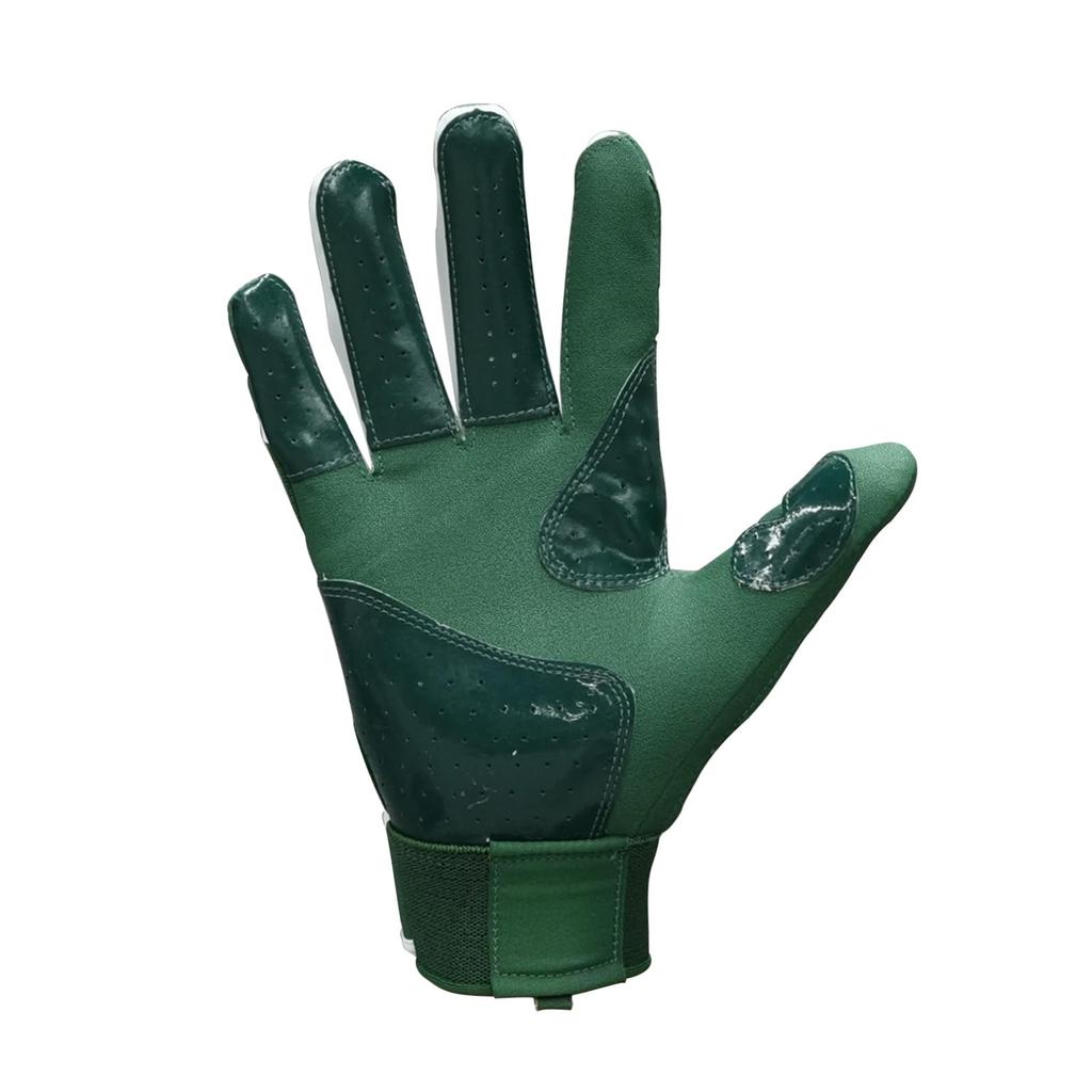 CUTTERS B444 Power Control Batting Size 4.0 Gloves, Ambidextrous, Baseball/Softball, L, Green/White