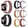 Armband für Xiaomi Redmi Uhr 3 2 Lite Band Mi Uhr Lite mit Metallschutzhülle Stoßstange Magnetschlaufe Armband für Redmi Uhr