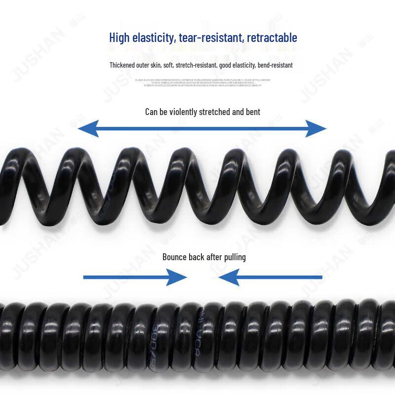 PU Ret Retractable Spiral Power Cable