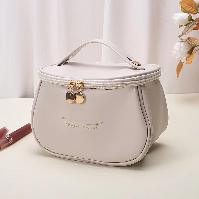 Geantă cosmetică nouă din piele PU pentru femei, multifuncțională, portabilă, de călătorie, pentru depozitare, etui de machiaj, geantă pentru trusa de toaletă feminină