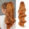 Hochtemperaturfaser Damen Lang Lockig Body Wave Selbstklebend Pferdeschwanz Weich Mehrere Farben Europäisch Amerikanisch Cosplay
