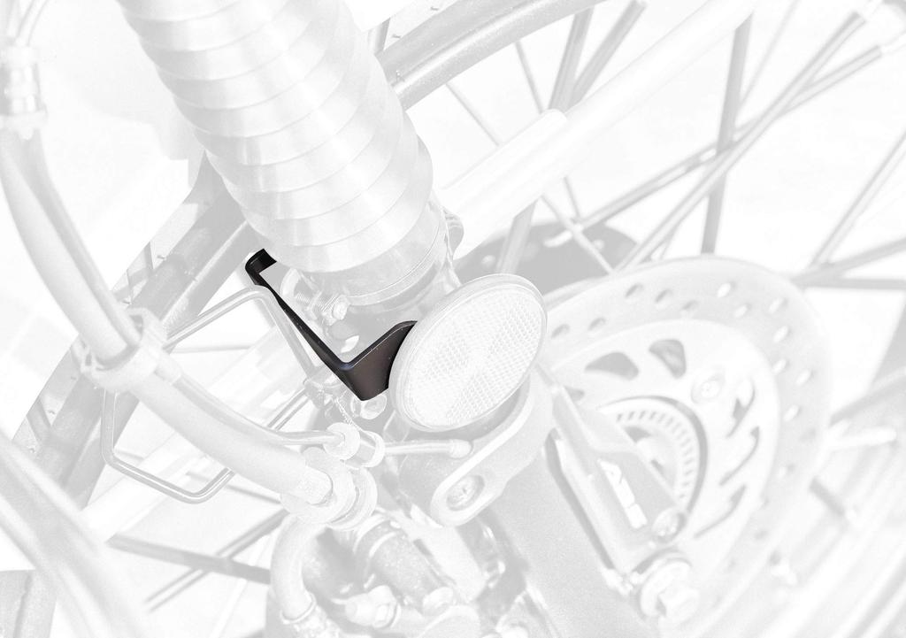 Kijima CT125 Hunter Cab (JA55/JA65) 305-2153 Motorcycle Stays Reflector Relocation Stays Left and Right Set Front Steel Black Finish