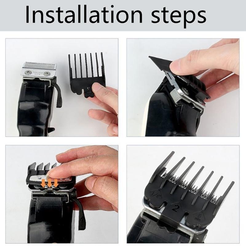 2Pcs Professional Hair Clipper Limit Comb Guide Limit Comb Trimmer Guards Attachment Universal Haircut Tool