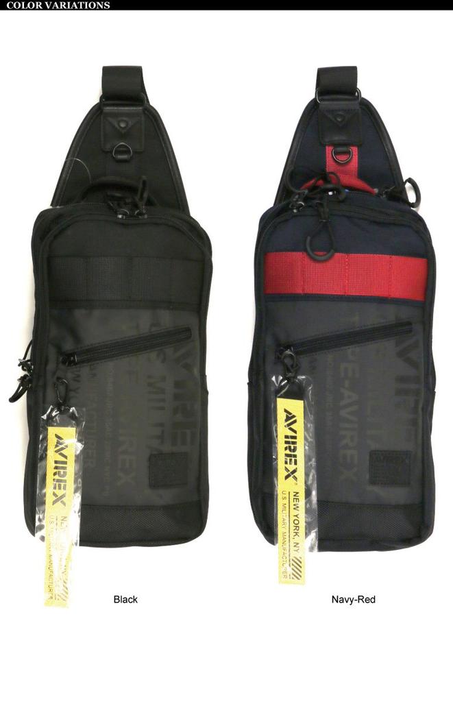 AVIREX Body Shoulder Bag for Men and Size AVX591 One-Shoulder Bag, Women, F, Black,