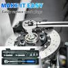 High-Precision Torque Wrench Set 10-60N.m 3/8inch Dual-Direction Ratchet With 6Pcs Sockets For Vehicles/Bike/Machine Maintenance