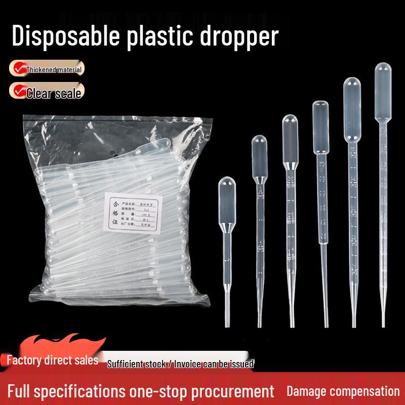 Plastik-Pasteurpipette mit Skala für chemische Experimente