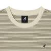 KANGOL Women S pineSS STripe T ShirT 2847 Khaki