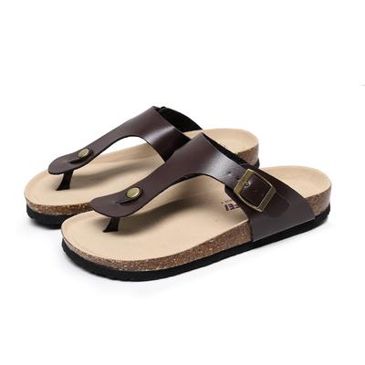 New Women Men Summer Beach Slide Sandals Casual Soft Cork Slippers Flip Flops Comfort