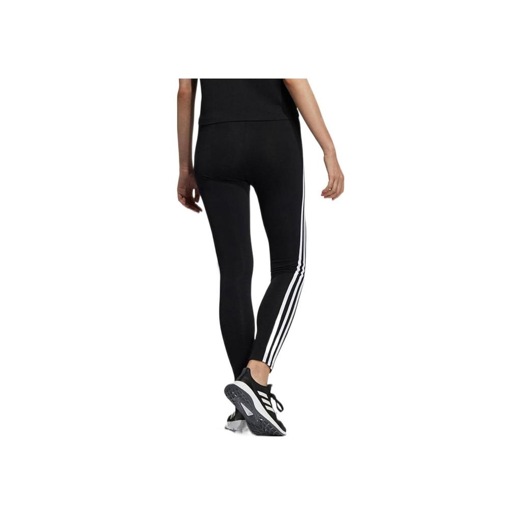 Adidas Letter Print Striped Vintage Casual Sports Pants Women Bottoms Black H36755