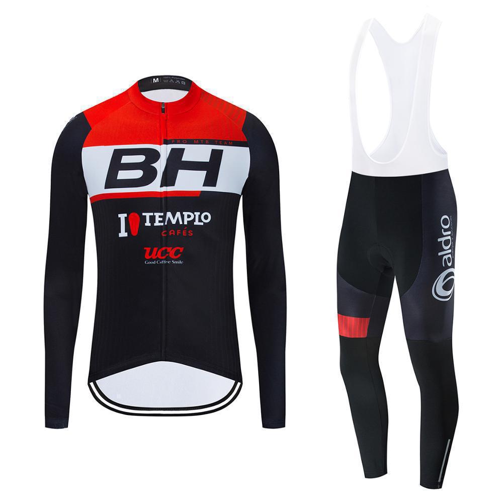 2026 Long-sleeved, Autumn Breathable Cycling Suit Set, Breathable Cycling Suit Team, Strap Long-sleeved Cycling Suit Set.