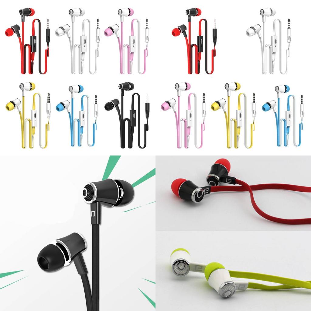 Colorful Stereo In-ear Earphones With Mic For Android And Pc By Lansiton Jm21