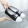 Internet celebrity white shoes women's new Korean version versatile comfortable casual cloth shoes women's shallow mouth breathable student canvas sho