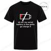 New Fashion T-Shirt Mens Ladies Unisex My Social Battery Introvert Print Sports Tees Casual Tshirt Men Unisex Fashion Tshirt Top