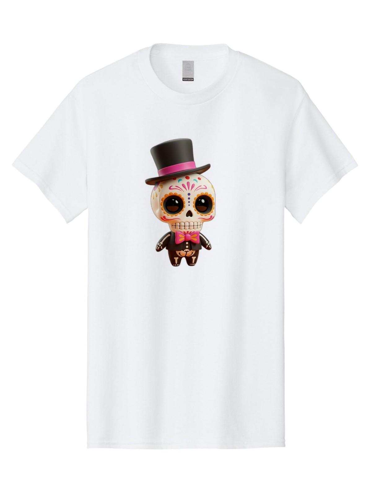 

Day-Of-The-Dead-Skeleton Mens Graphic Tee, 100% Cotton, Casual Summer Wear 5XL різнокольоровий