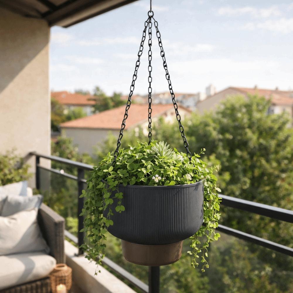 Drainage Hanging Flower Pots Thickened Suspended Basket  Outdoor Plants