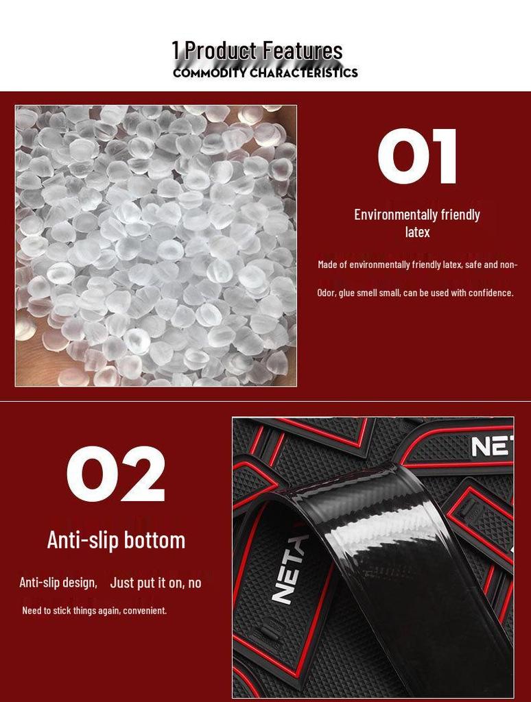 Nezha V Door Slot & Cup Holder Pad for Interior Decoration & Storage Enhancement