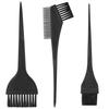3 Pcs Hair Coloring Brushes, Hair Dye Brushes Tool Set, Double-sided Combs Brushe Set for DIY Hairs Coloring Dyeing Salon Brushe - Black