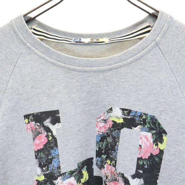 MSGM made in Italy Print Long sleeve trainer S gray sweat Men's Used