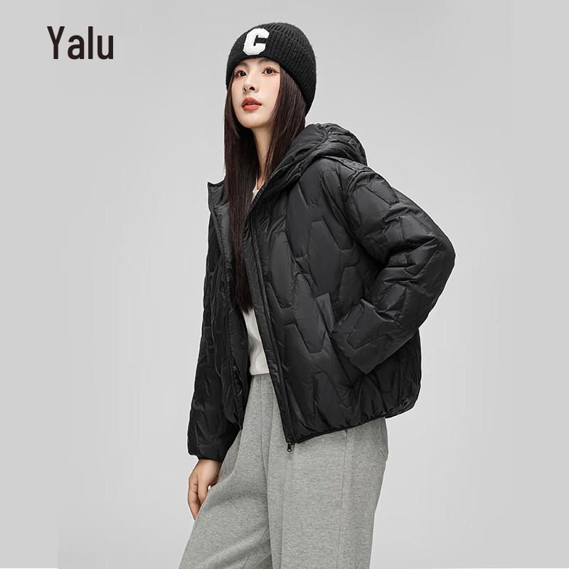 

Женская короткая куртка Yalu с ромбовидной стежкой, легкая, с капюшоном, на пуху S