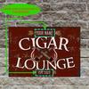 Personalized Vintage Metal Wall Art Sign Man Cave Cigar Lounge Decor For Bar Cafe Indoor