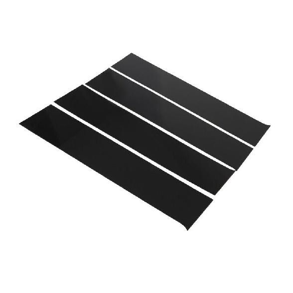 4X Piano Black Pillar Post Door Trim Fit For 2004-2014 Ford F-150 Super Cab Crew